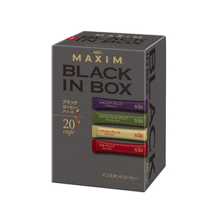 包邮日本AGF Maxim轻奢速溶黑咖啡美式无蔗糖便携4种口味混合装