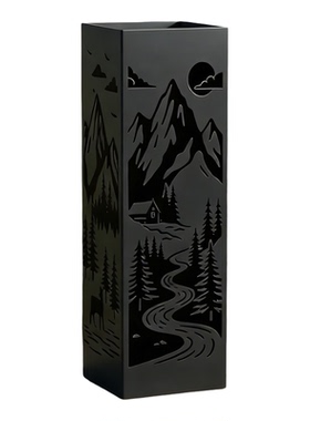 乡村风格做旧的铁艺玫瑰花立体柱子自然景观钢质路桩园林艺术装饰