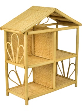 微缩藤编棉花娃娃家具套装