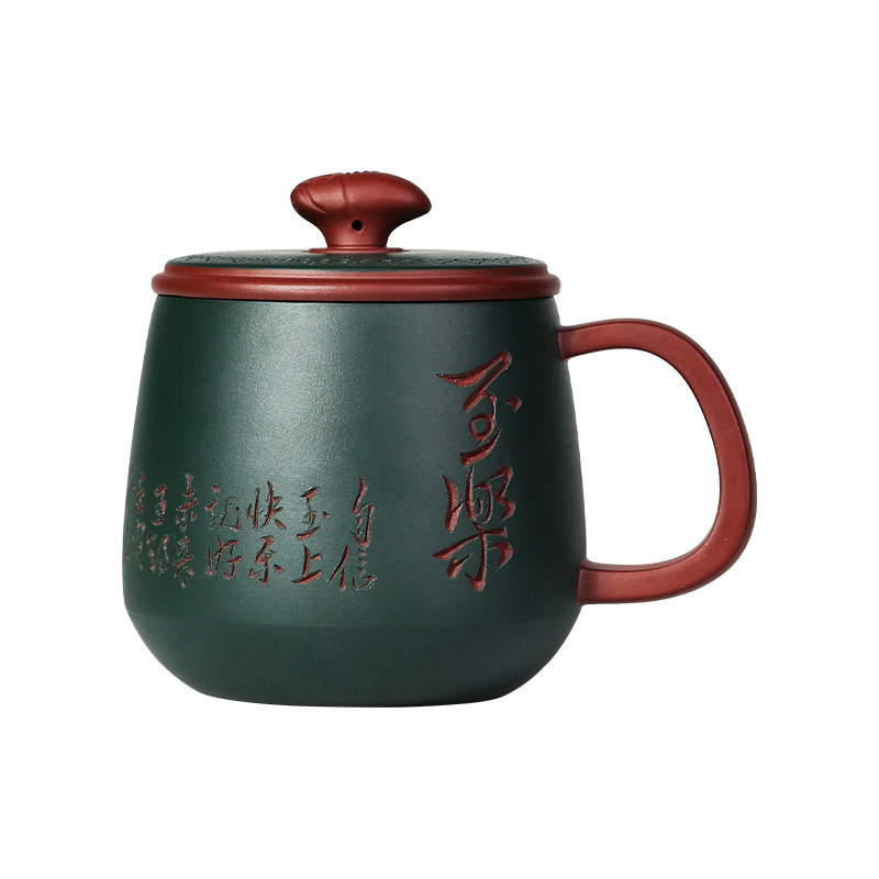 手工刻字个人专用宜兴紫砂泡茶杯