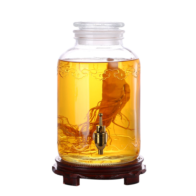 大号磨砂口泡酒玻璃瓶