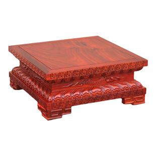 红木实木花梨木如来佛像观音菩萨金刚关公财神摆件工艺品莲花宝座