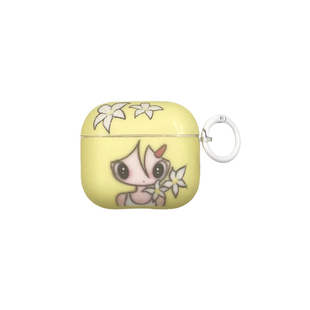 kaia 温柔百合花野有上秋适用于AirPods4硅胶保护套AirPodsPro2苹果耳机套airpods3无线蓝牙2代软壳女带挂件
