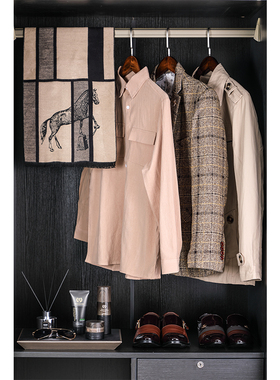 轻奢风全屋样板房间衣柜软装定制