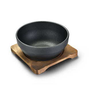 韩式拌饭铸铁石锅铸铁碗生铁碗日式韩国料理铁碗拌饭电磁炉专用锅