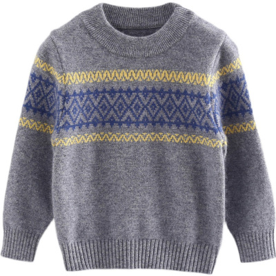 超柔软男童羊绒针织打底衫洋气