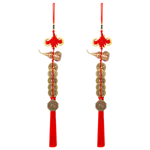 【已做功课祝福】葫芦挂件五帝钱门对门入户门纯铜葫芦压门槛铜钱