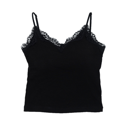 oo&vv性感蕾丝边抹胸背心女26春款时尚百搭修身显瘦吊带白色裹胸