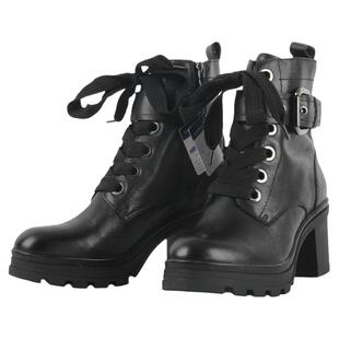 大码德国CAPRICE凯蝴蝶女鞋秋冬舒适气质系带时尚粗跟马丁靴25209