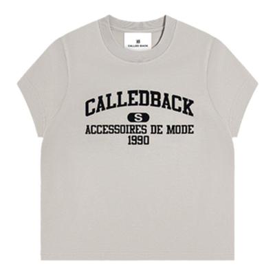 CALLEDBACKlogo短袖T恤