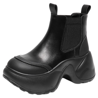 LeeCooper机车马丁靴女2025新款秋季英伦风复古短靴厚底