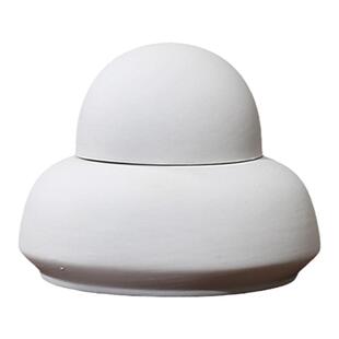 酒精炉温茶器茶道加热保温煮茶炉茶具白泥陶瓷迷你酒精灯加厚小号