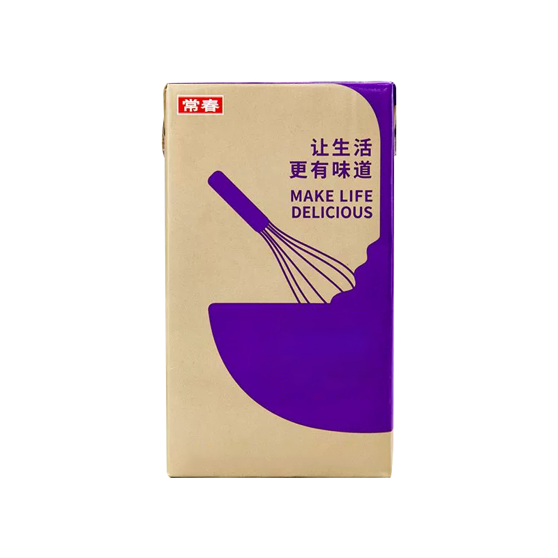常春淡奶油植物奶油紫盒打发奶盖