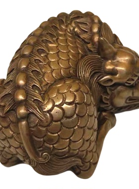 古铜都铜陵铜工艺品礼品铜器装饰品手把件文房用品青铜麒麟镇纸