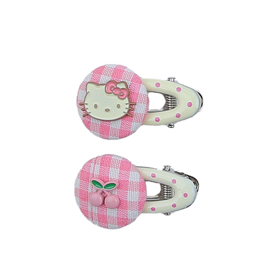 魔丽宝贝甜酷可爱牛仔凯蒂猫发夹