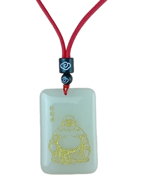 夜光石观音佛吊坠平安男女款