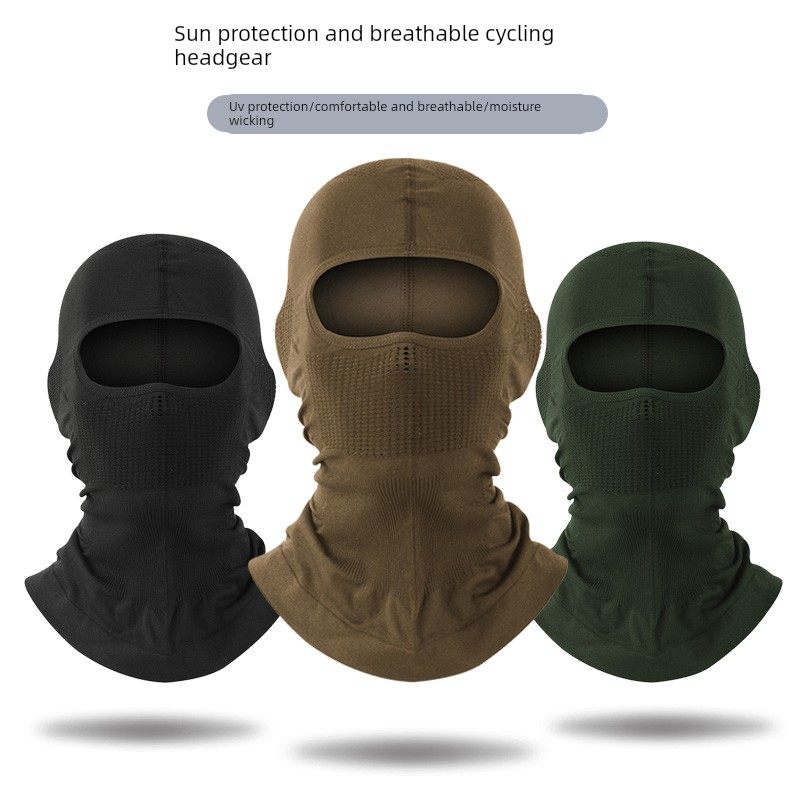 头套全脸面罩男女骑行运动防风保暖面罩机车头盔内衬户外钓鱼脸罩