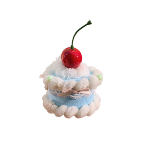 甜甜纸杯蛋糕~可爱樱桃发夹生日帽子头饰Lolita小礼帽拍照氛围感