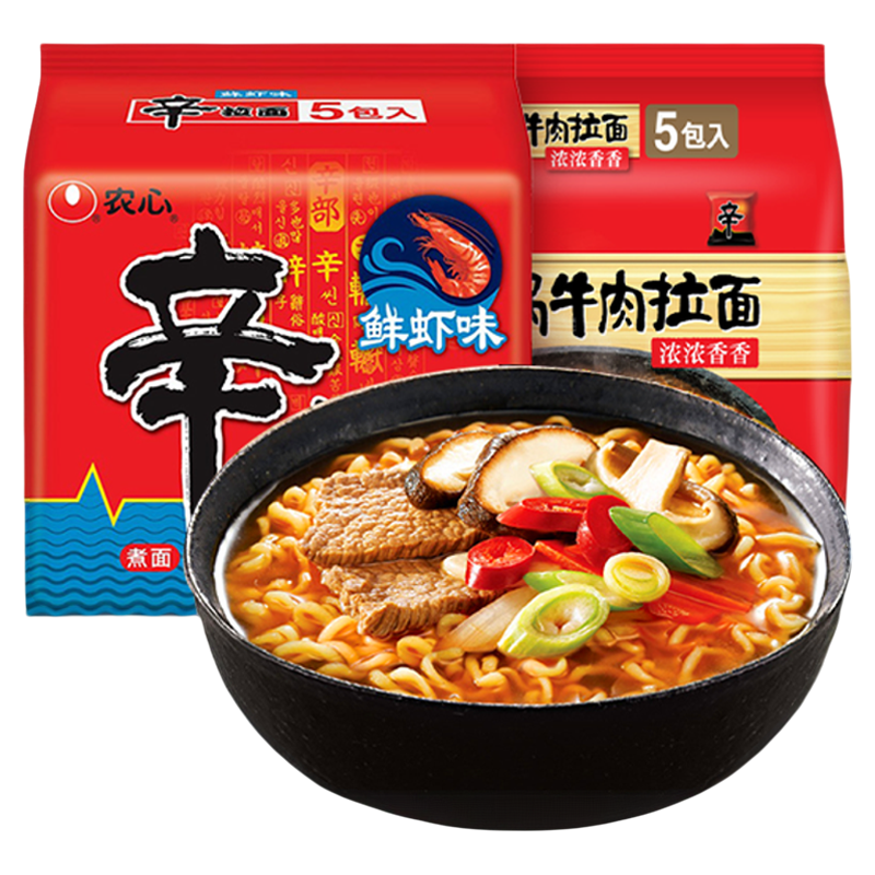 农心辛拉面石锅牛肉海鲜味多连包