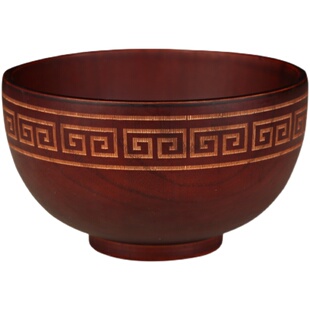 糌粑碗酥油茶碗饭碗儿童碗家用藏式民族风枣木碗藏式木碗