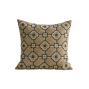 BACKTO卜凸中古侘寂风抱枕国风重工刺绣靠枕套沙发靠垫客厅民宿