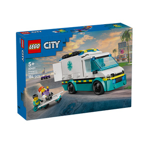 【自营】LEGO乐高积木城市60451紧急救护车益智拼装玩具春节礼物