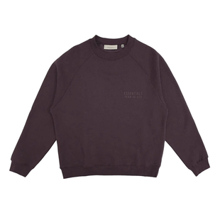 现货SS23 FOG ESSENTIALS硅胶印花圆领卫衣高街宽松纯棉休闲男女