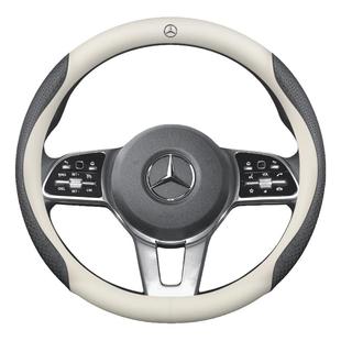奔驰真皮方向盘套C200C260L E260E300L GLA200 GLC260 GLE350把套