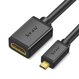 microhdmi转hdmi线母口大转接小头单反平板电脑适用索尼相机延长