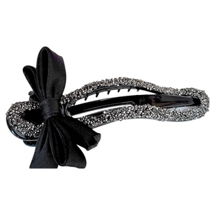 轻奢懒人抓夹镶钻抓夹女高级感发量少后脑勺盘发夹新款鸭嘴夹发饰