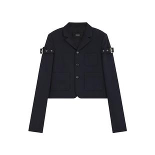WE11DONE女士袖带细节夹克时尚潮流个性别致外套上衣