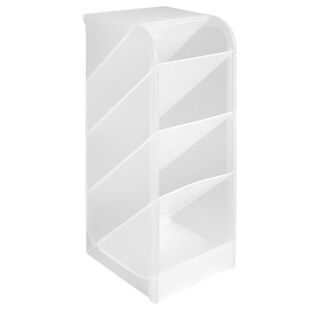 透明斜插式笔筒收纳盒笔笔办公室桌面笔架展示架马克笔学生大容量文具超大亚克力儿童女孩男孩小物件化妆多层