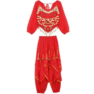 印度舞蹈表演出服套装女装成人新款民族舞秧歌舞新疆舞肚皮舞服装