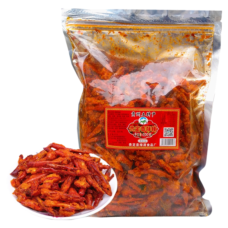 貴州特產佳常備香辣脆香酥辣500g油炸香脆辣椒干麻辣休閑零食小吃