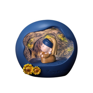 艺术家冷门小众闺蜜实用小夜灯梵高治愈男女生日礼物礼品桌面摆件