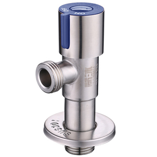 304不锈钢加长三角阀入墙加厚热水器开关马桶角阀家用冷热水阀门