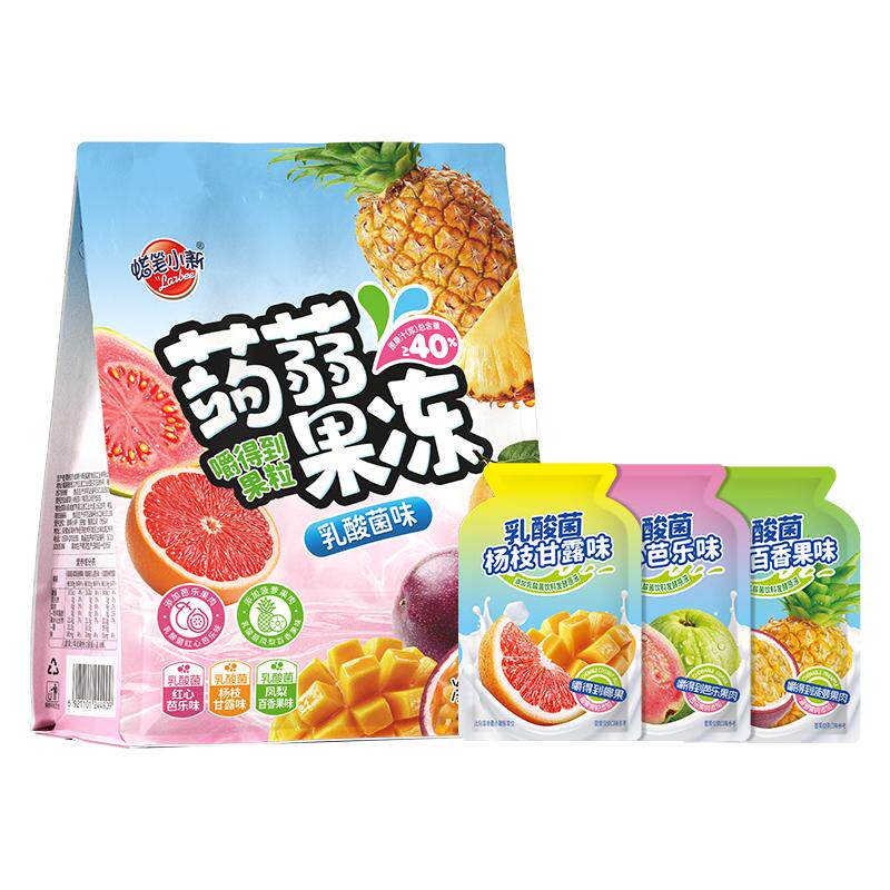 蜡笔小新580g蒟蒻果冻果粒果冻