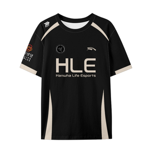 HLE战队队服S15总决赛Peanut同款ZEUS比赛服速干短袖t恤衫男半袖