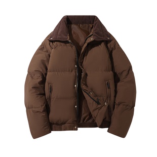 WASSUP美式复古美拉德加厚棉服男女款冬季短款高级感简约棉衣外套