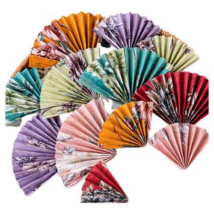 国潮风烘焙蛋糕装饰品中式古风扇子摆件生日蛋糕甜品装扮插卡插件