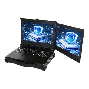 研涛双屏三防加固笔记本RTX4090m应急指挥多屏终端i9-14代便携式移动工作站工控一体机电脑服务器工业计算机