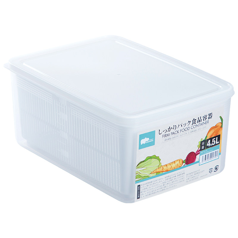 冰箱收纳盒沥水保鲜盒食品级冰箱专用冷藏盒特大号蔬菜水果保鲜盒
