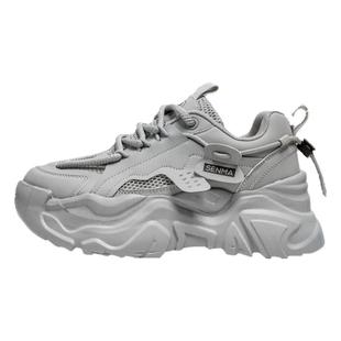 森马男鞋冬季潮牌百搭休闲青少年跑步运动厚底内增高爆款老爹潮鞋