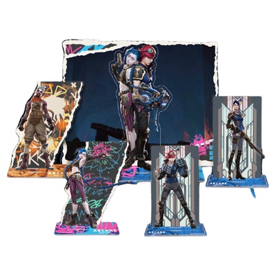 英雄联盟LOL 双城之战系列 战斗场景亚克力立牌人物摆件游戏周边