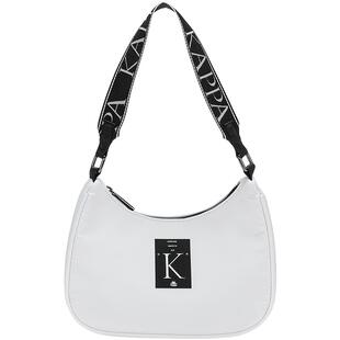Kappa卡帕背靠背2026新款单肩包女时尚小包宽肩带提花斜挎包
