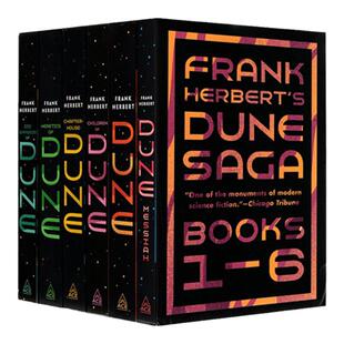 Dune 沙丘六部曲套装 英文原版美版 雨果奖星云奖 甜茶张震同名电影科幻小说 弗兰克赫伯特 Frank Herbert 当代科幻畅销书