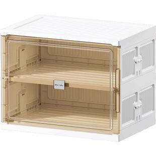 车载鞋盒汽车后备箱鞋子收纳神器家用鞋架车内放鞋透明盒折叠鞋柜