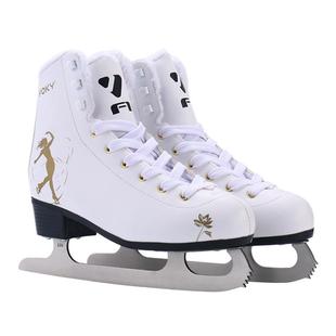 VOKY花样冰刀鞋成人滑冰鞋加绒保暖真冰花刀鞋儿童花样滑冰鞋冰刀
