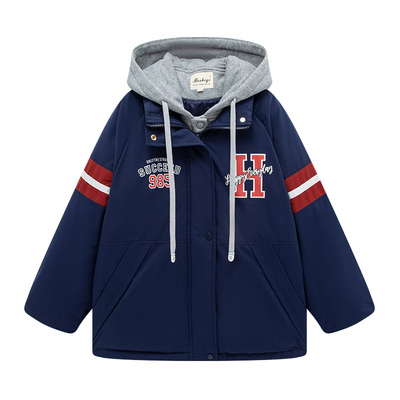 外套棉衣博诗琪学院风宽松