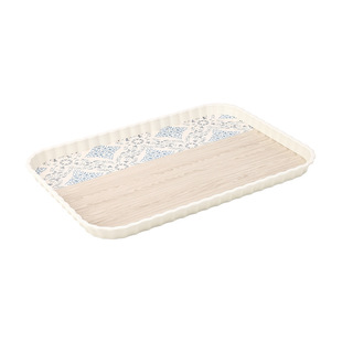 希尔密胺茶具茶盘塑料茶杯水果托盘长方形2025新款家用水杯收纳盘